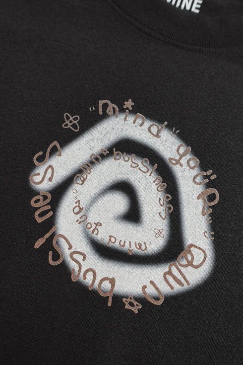 nyke × MINE × Cycle SPIRAL TAG LONG SLEEVE TEE -BLACK- *Last1